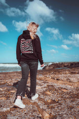 Sweat capuche Biarritz Noir