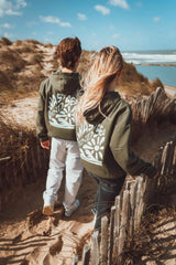 Sweat capuche Hawai Kaki