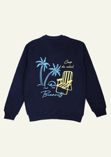 Sweat col rond Biarritz Marine