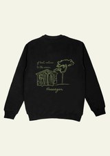 Sweat col rond Hossegor Noir