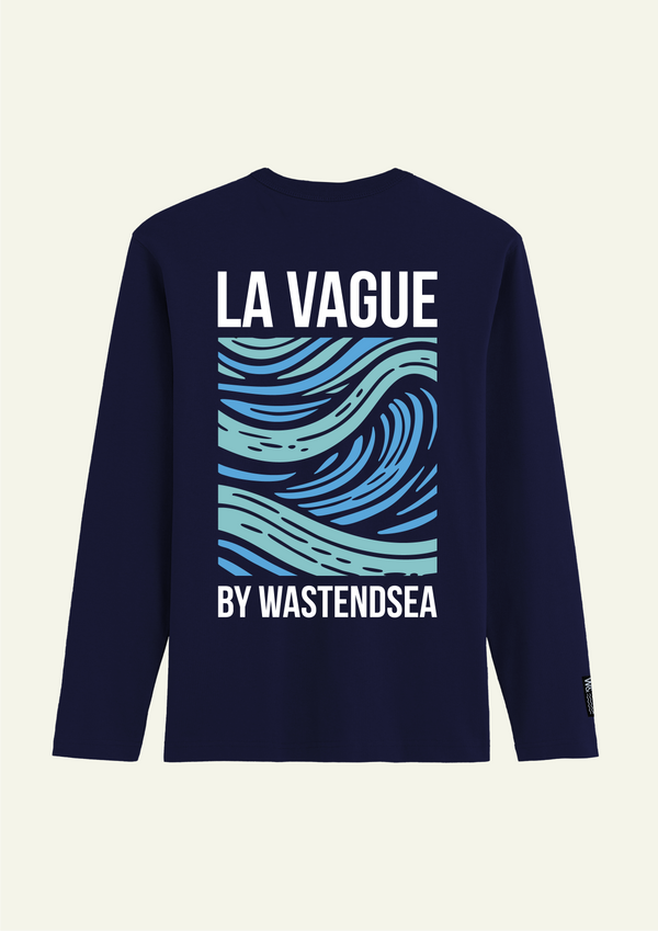 Tee-shirt manches Longues Marine La Vague