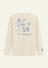 Tee-shirt manches longues La Plage Ecru